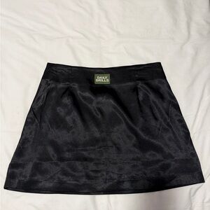 Daily Drills Elegant Black Mini Skirt
